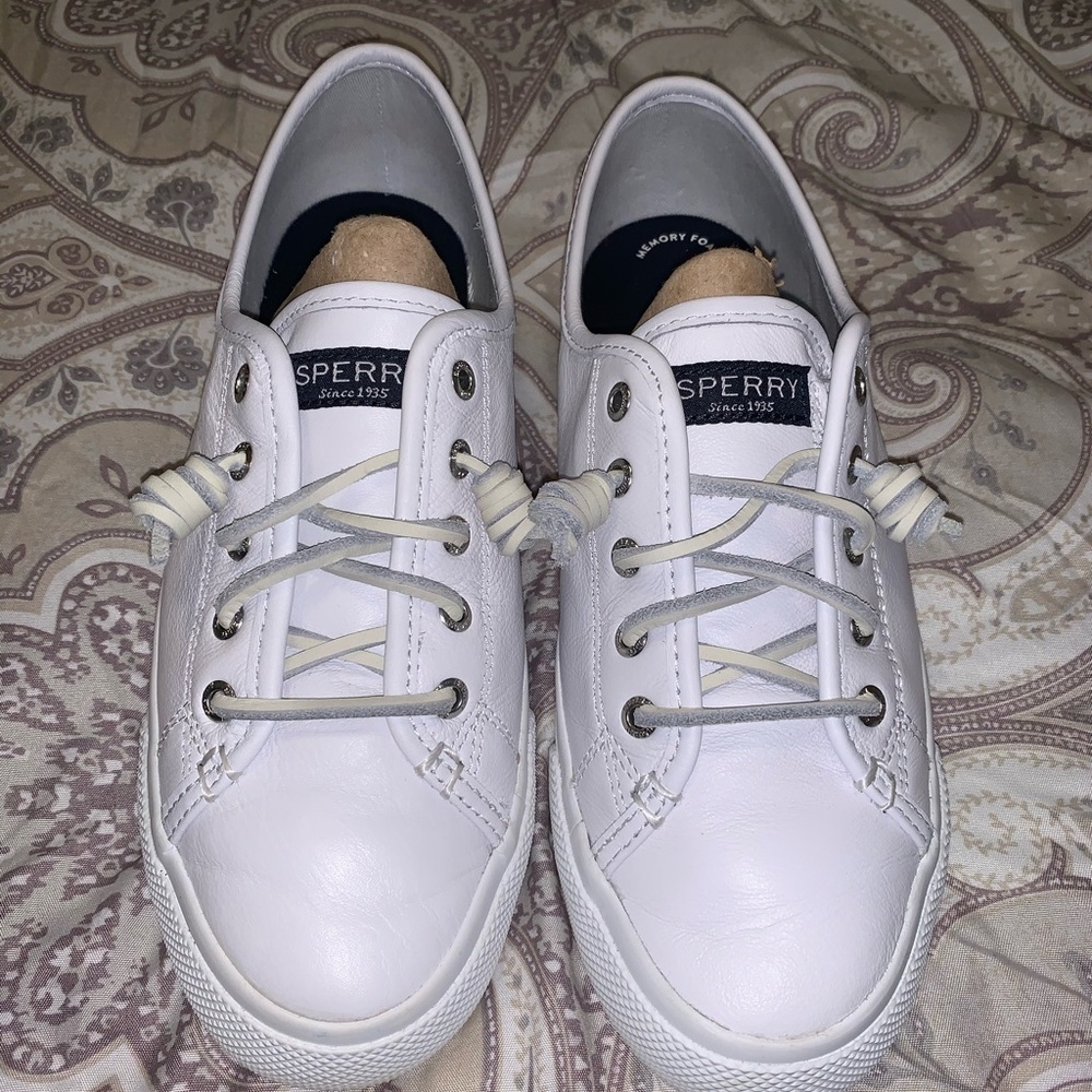 White slip on Speerys
